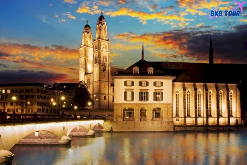 Nhà Thờ Grossmünster được thiết kế vô cùng độc đáo