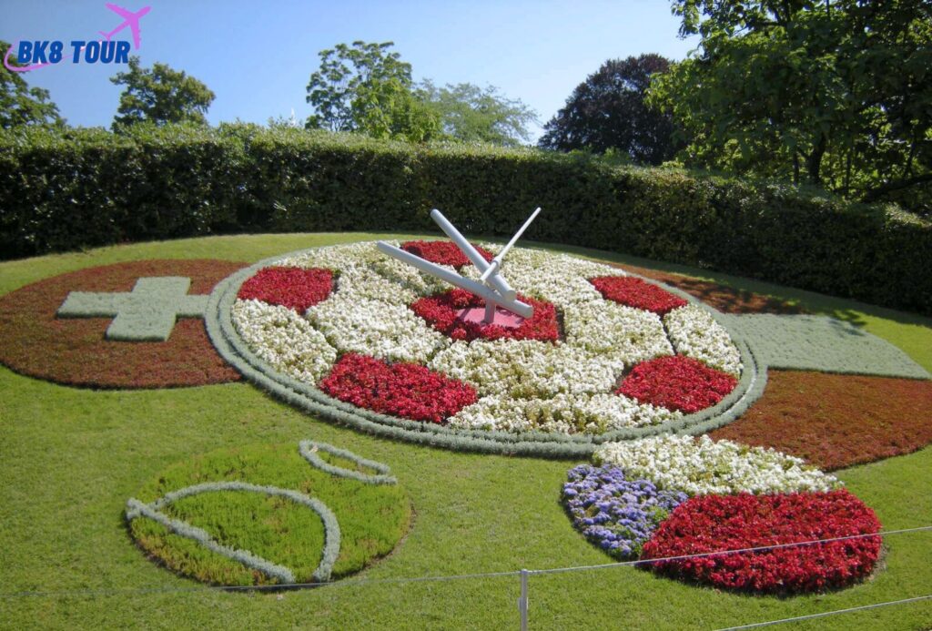 Đồng hồ hoa Flower Clock - nét đặc trưng của Thụy Sĩ