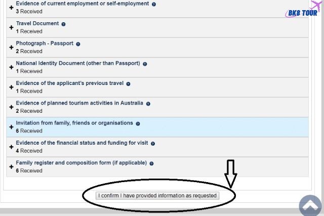 Xác nhận thành công bạn sẽ thấy dòng chữ “Application status Initial assessment” xuất hiện